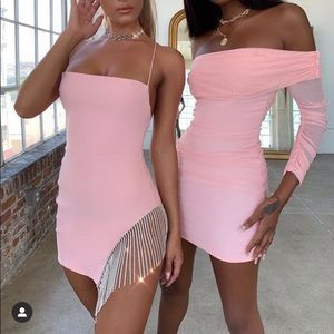 BRAND NEW OH POLLY pink mini dress